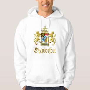 Oktoberfest Genuine Bavaria Crest Golden Gilt Hoodie