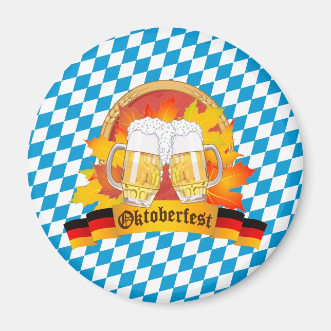 Oktoberfest German Beer Festival Magnet (Front)