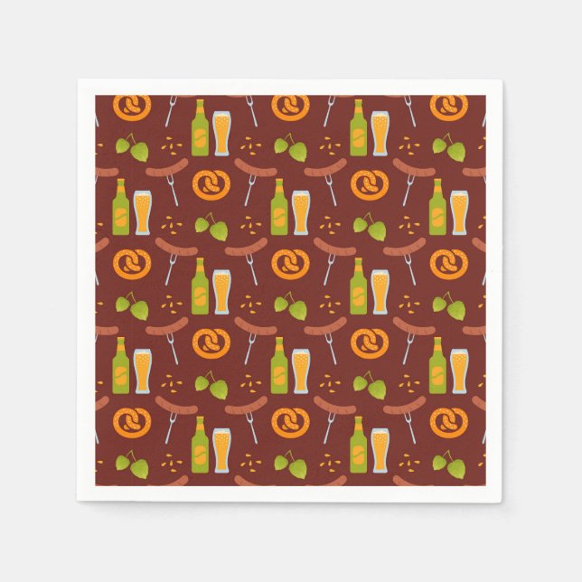 Oktoberfest German Beer Festival  Napkin (Front)