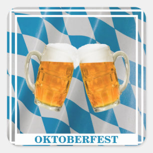 Oktoberfest German Beer Festival Square Sticker