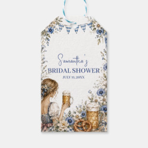 Oktoberfest German Beer Pretzel Bridal Shower Gift Tags