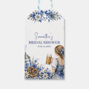 Oktoberfest German Beer Pretzel Bridal Shower Gift Tags