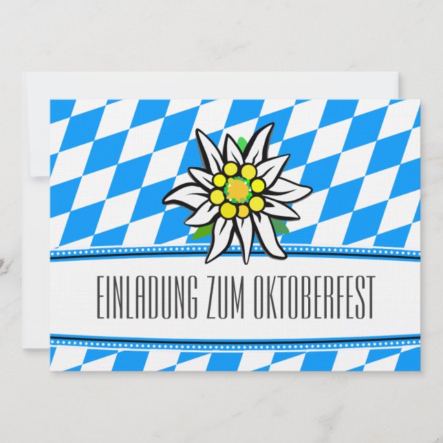 Oktoberfest german culture  invitation (Front)