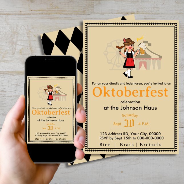 Oktoberfest German Fall Party Invitation (Creator Uploaded)