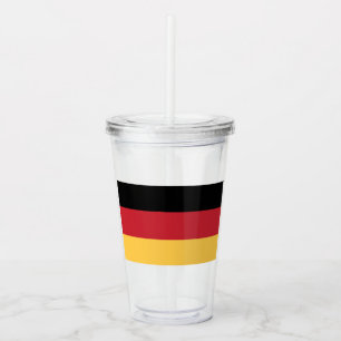 Oktoberfest German Flag Germany Theme Party Acrylic Tumbler
