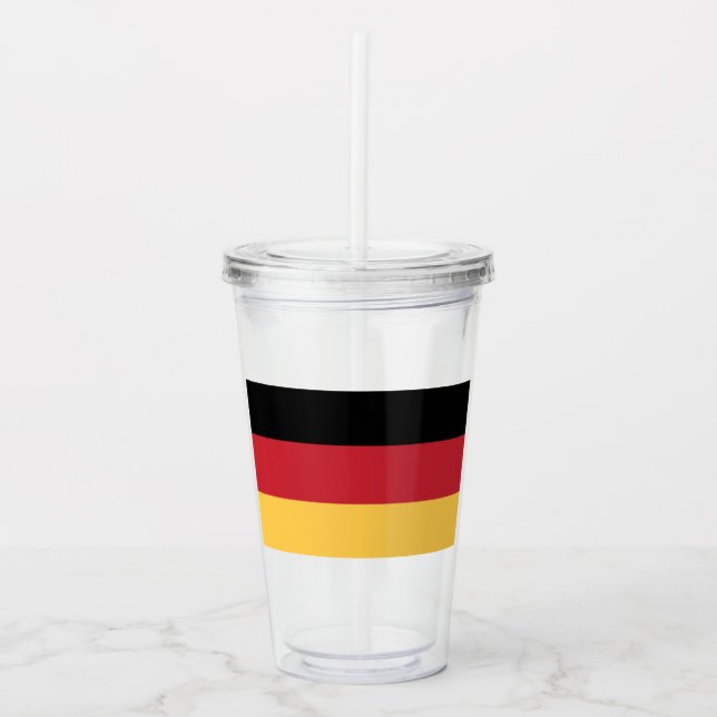 Oktoberfest German Flag Germany Theme Party Acrylic Tumbler (Front)