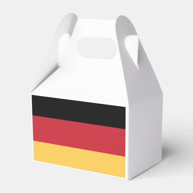 Oktoberfest German Flag Germany Theme Party Favour Box (Front Side)