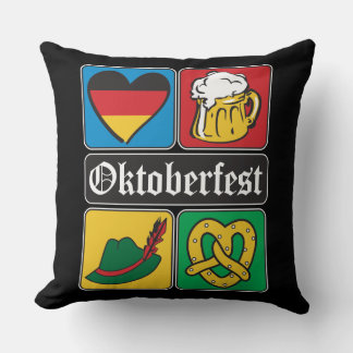Oktoberfest German Icons Cushion