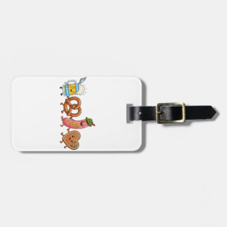 Oktoberfest Goose Lederhosen Bavar Holiday Luggage Tag