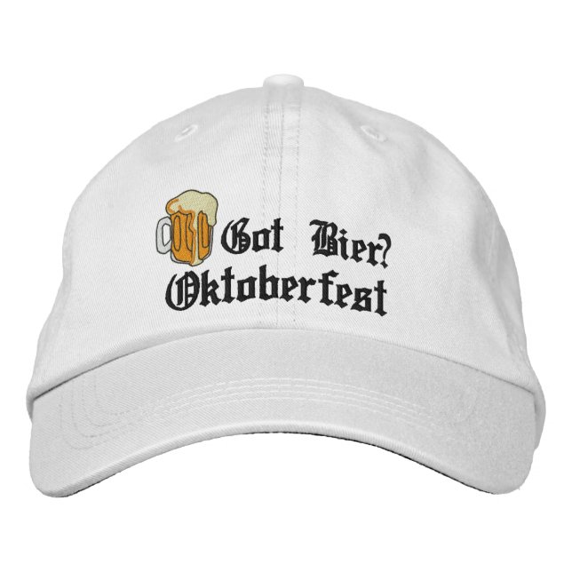 Oktoberfest "Got Bier?" Embroidered Cap (Front)
