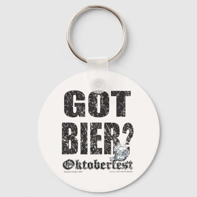 Oktoberfest Got Bier? Key Ring (Front)