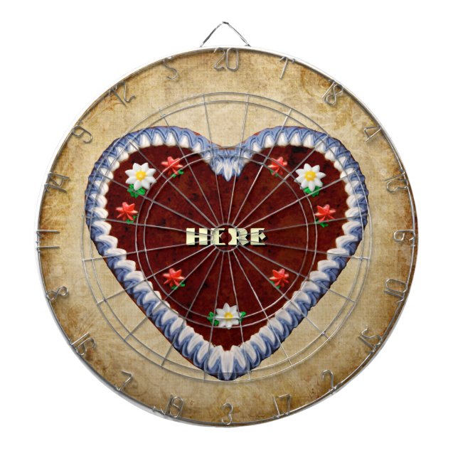 Oktoberfest Heart Dartboard (Front)