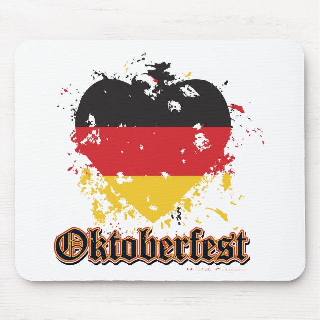 OKTOBERFEST-HEART MOUSE PAD (Front)
