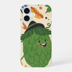 Oktoberfest Hop Buddy – Cute Beer Ingredient iPhone 16 Case