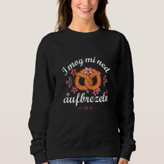 Oktoberfest I Mog Mi Ned Brezeln Women's Saying Sweatshirt