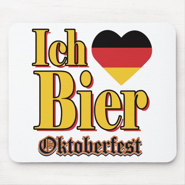 Oktoberfest-ICH-BIER Mouse Pad (Front)