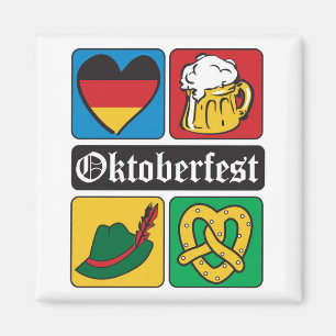 Oktoberfest Icons Magnet