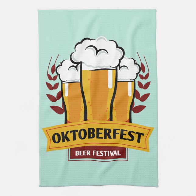 Oktoberfest kitchen towel (Vertical)