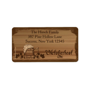 Oktoberfest Large Return Address Label