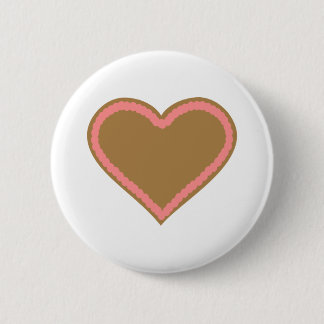 Oktoberfest lebkuchen heart 6 cm round badge