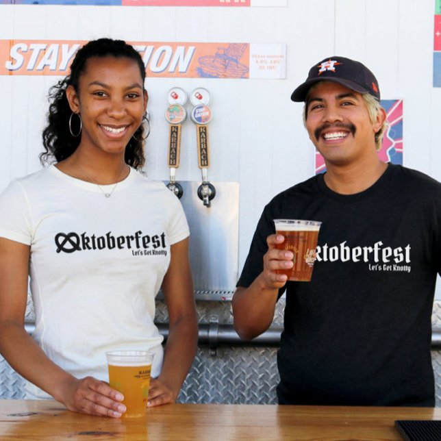 Oktoberfest Let's Get Knotty Typography Funny Pun T-Shirt (Oktoberfest Let's Get Knotty Typography Funny Pun T-Shirt)