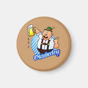 Oktoberfest - man in lederhosen magnet