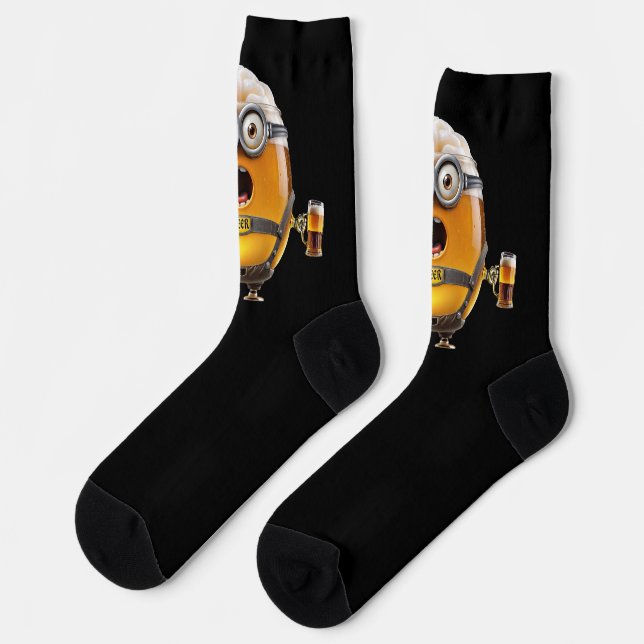 Oktoberfest Minion Socks (Left)