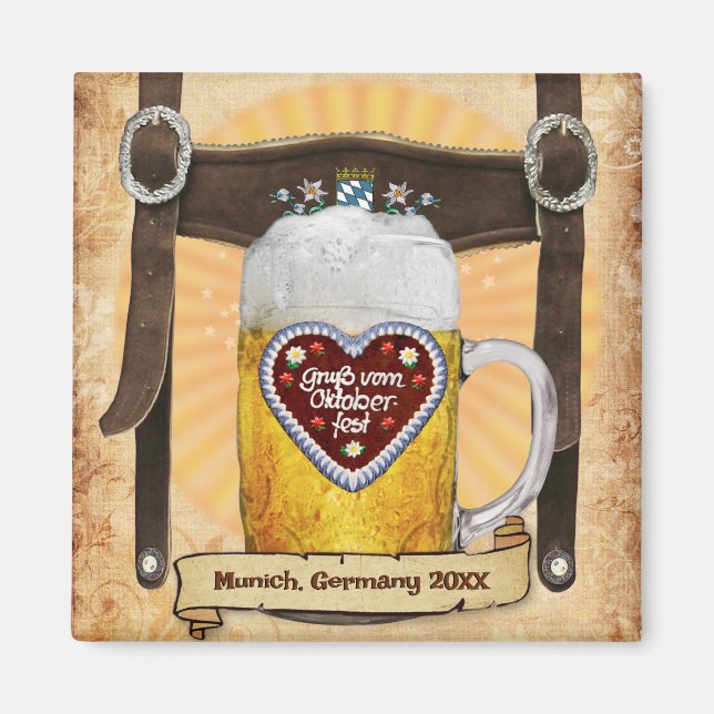 Oktoberfest Munich (customisable) Magnet (Front)
