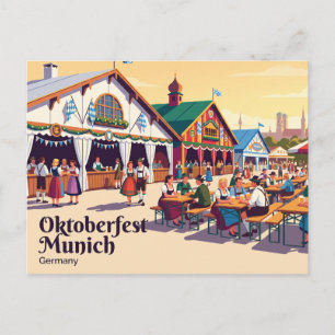 Oktoberfest Munich Germany Postcard