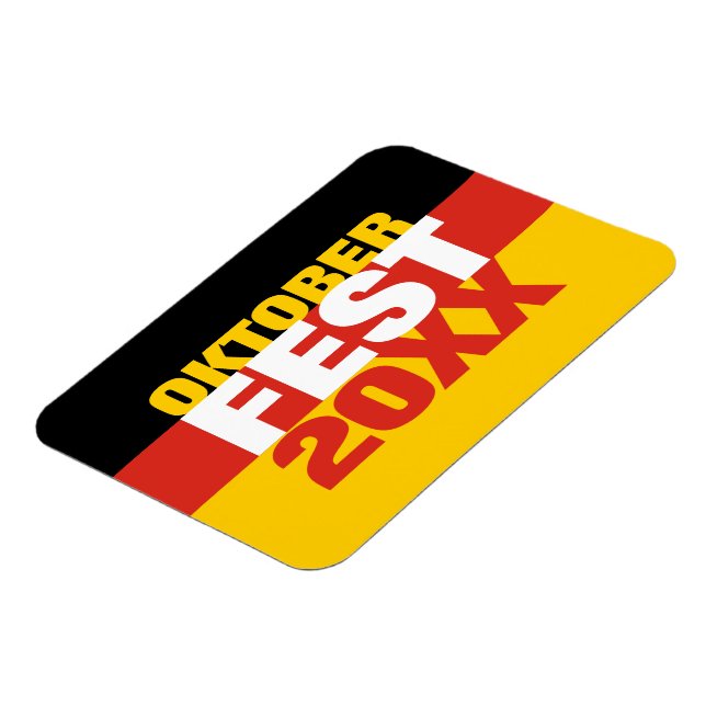 Oktoberfest Octoberfest German Flag Magnet (Left Side)