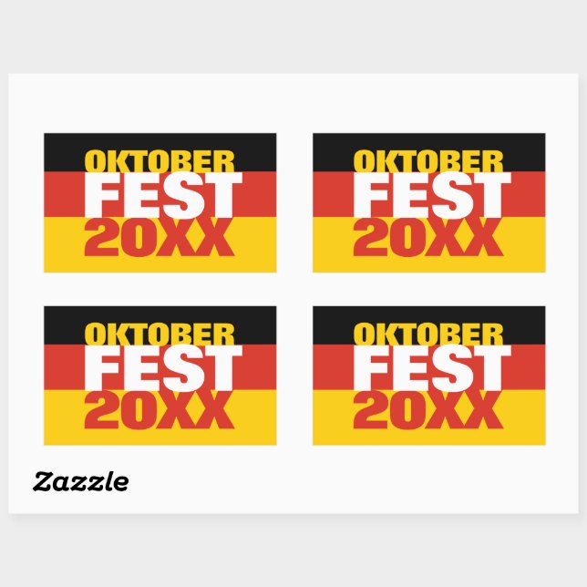 Oktoberfest Octoberfest German FlagSticker Rectangular Sticker (Sheet)