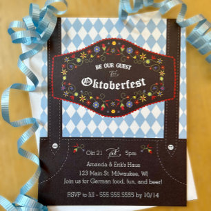 Oktoberfest (Octoberfest) German Party Invitation