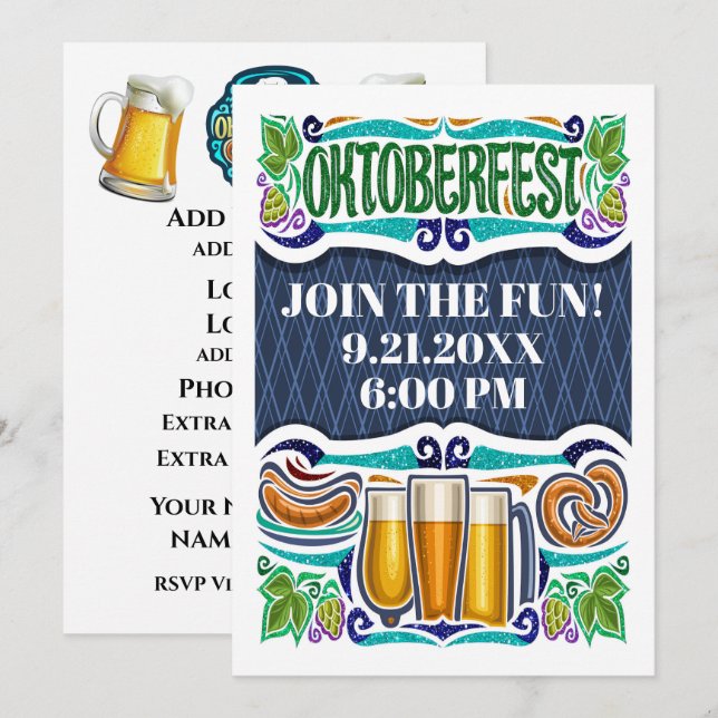 OKTOBERFEST / Octoberfest Invitation (Front/Back)