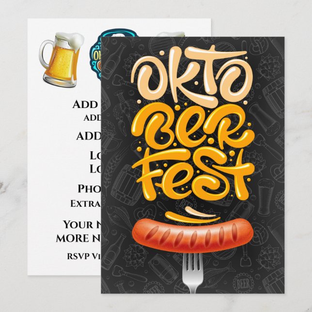 OKTOBERFEST / Octoberfest Invitation (Front/Back)