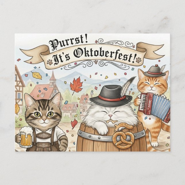  Oktoberfest Octoberfest Toast Postcard (Front)