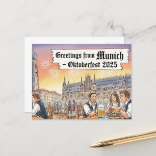 Oktoberfest Octoberfest Toast Postcard