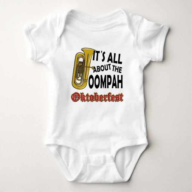 Oktoberfest Oompah Baby Bodysuit (Front)
