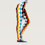 Oktoberfest Outfit Bavarian and German Flag Colour Leggings<br><div class="desc">Octoberfest eggings with diamond lozenge pattern in Bavarian and German flag colours. Perfect as part of your Oktoberfest outfit for work,  party or leisure.</div>