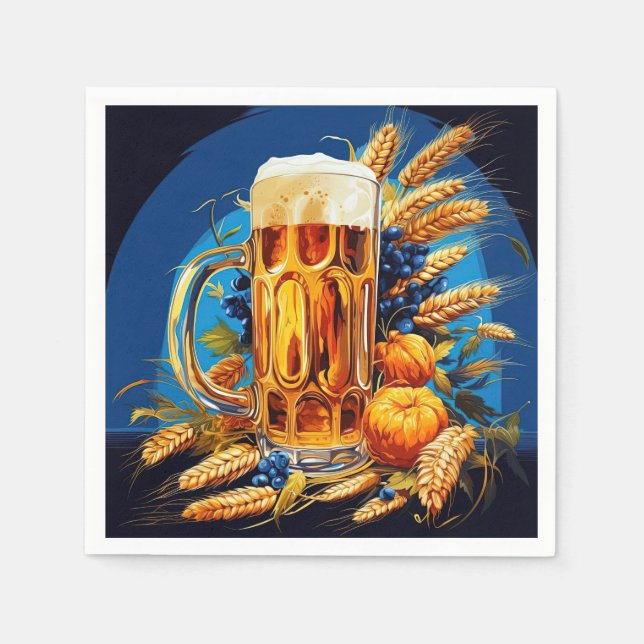 Oktoberfest Paper Napkins  (Front)