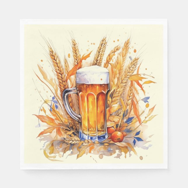 Oktoberfest Paper Napkins  (Front)