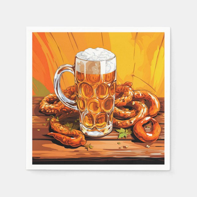 Oktoberfest Paper Napkins  (Front)