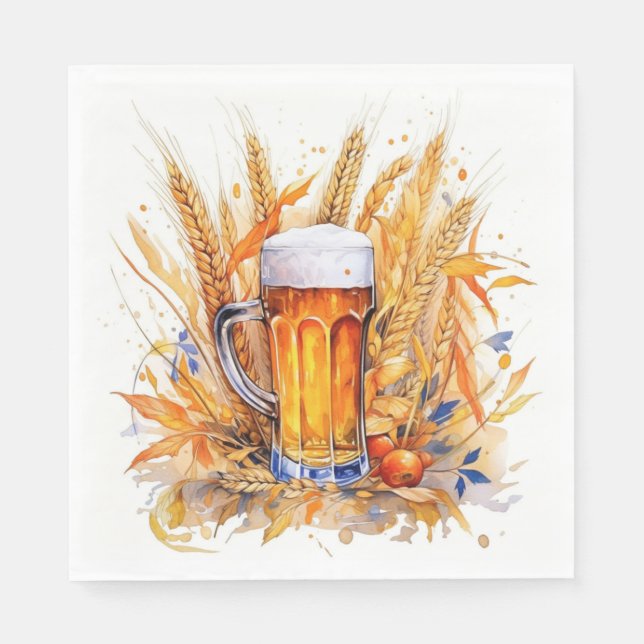 Oktoberfest Paper Napkins  (Front)