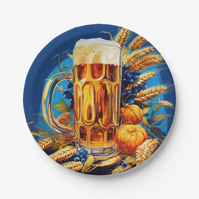 Oktoberfest Paper Plates (Front)