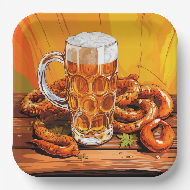 Oktoberfest Paper Plates (Front)