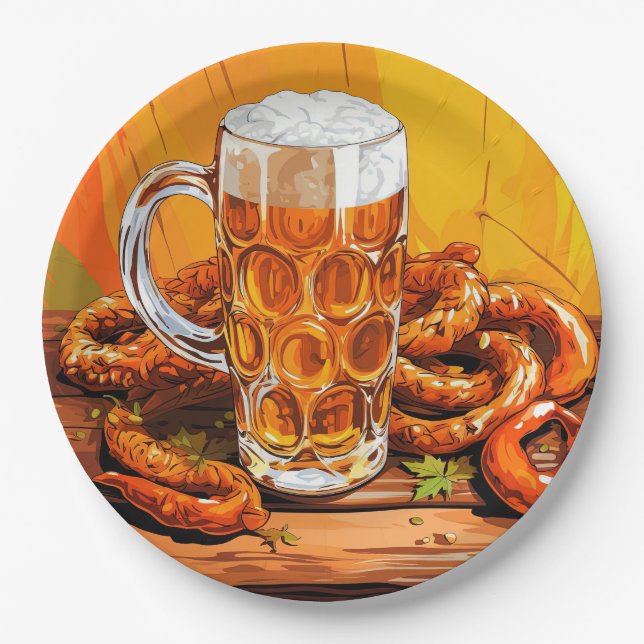 Oktoberfest Paper Plates (Front)