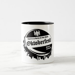 Oktoberfest Party in the Haus Two-Tone Coffee Mug