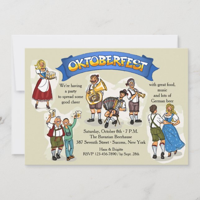 Oktoberfest Party Invitation (Front)