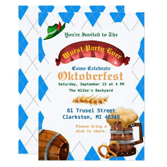 Oktoberfest Party Invitation