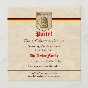 Oktoberfest Party Invitation