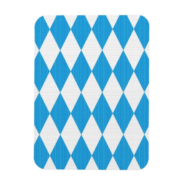 Oktoberfest pattern with fabric texture magnet (Vertical)